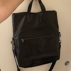 Coach shoulder black bag